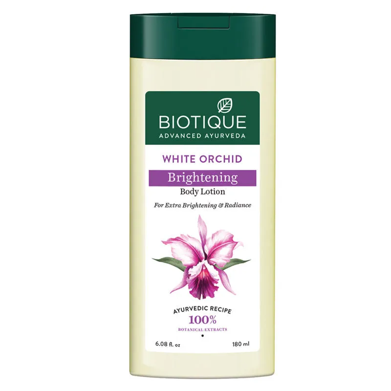 Biotique Bio White Orchid Skin Brightening Body Lotion (180ml)