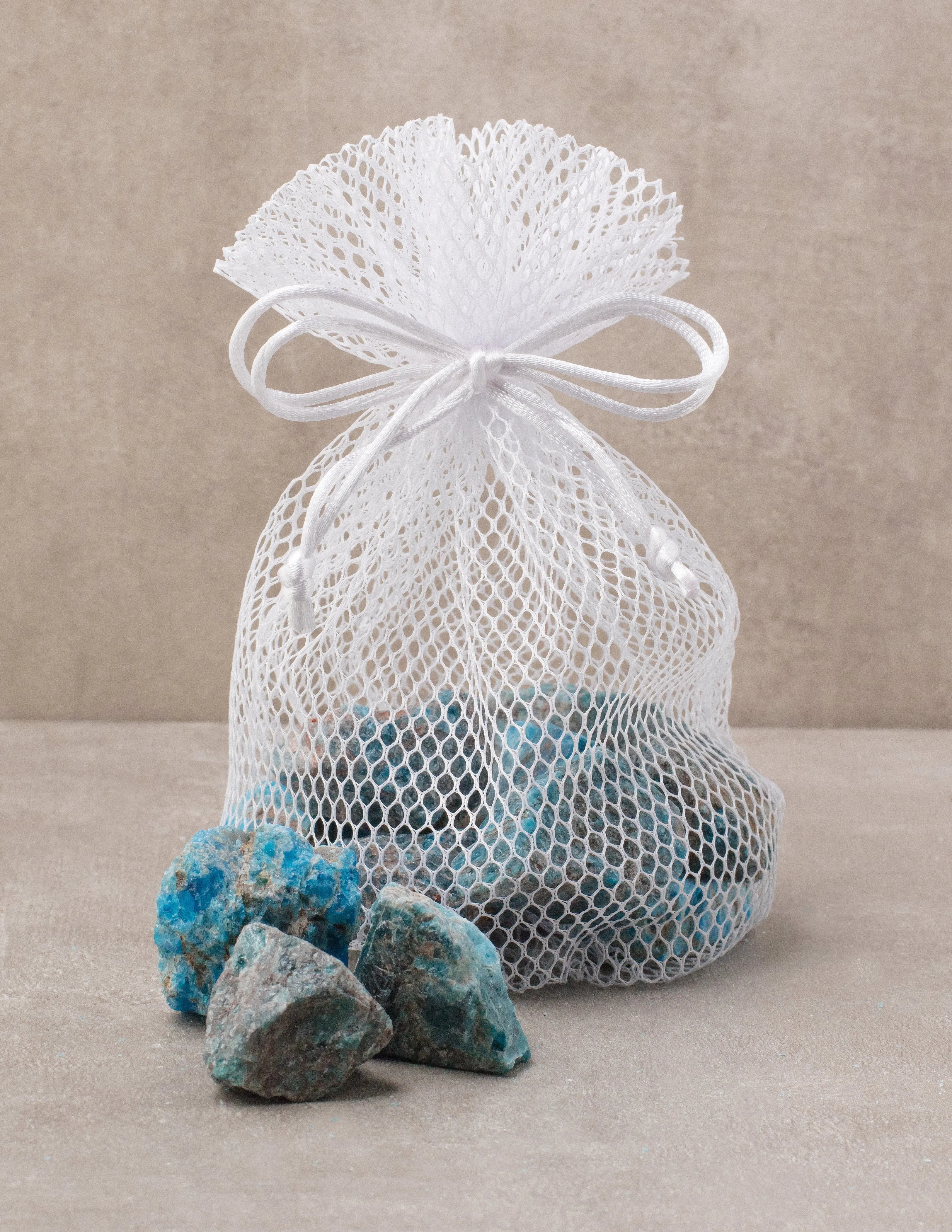 Blue Apatite Crystal Bath Stones