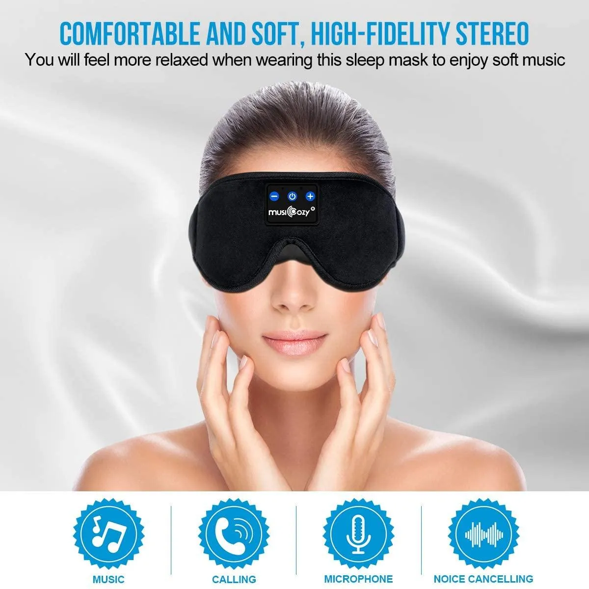 Bluetooth Wireless Sleeping Eye Mask,Office Travel Unisex Gifts