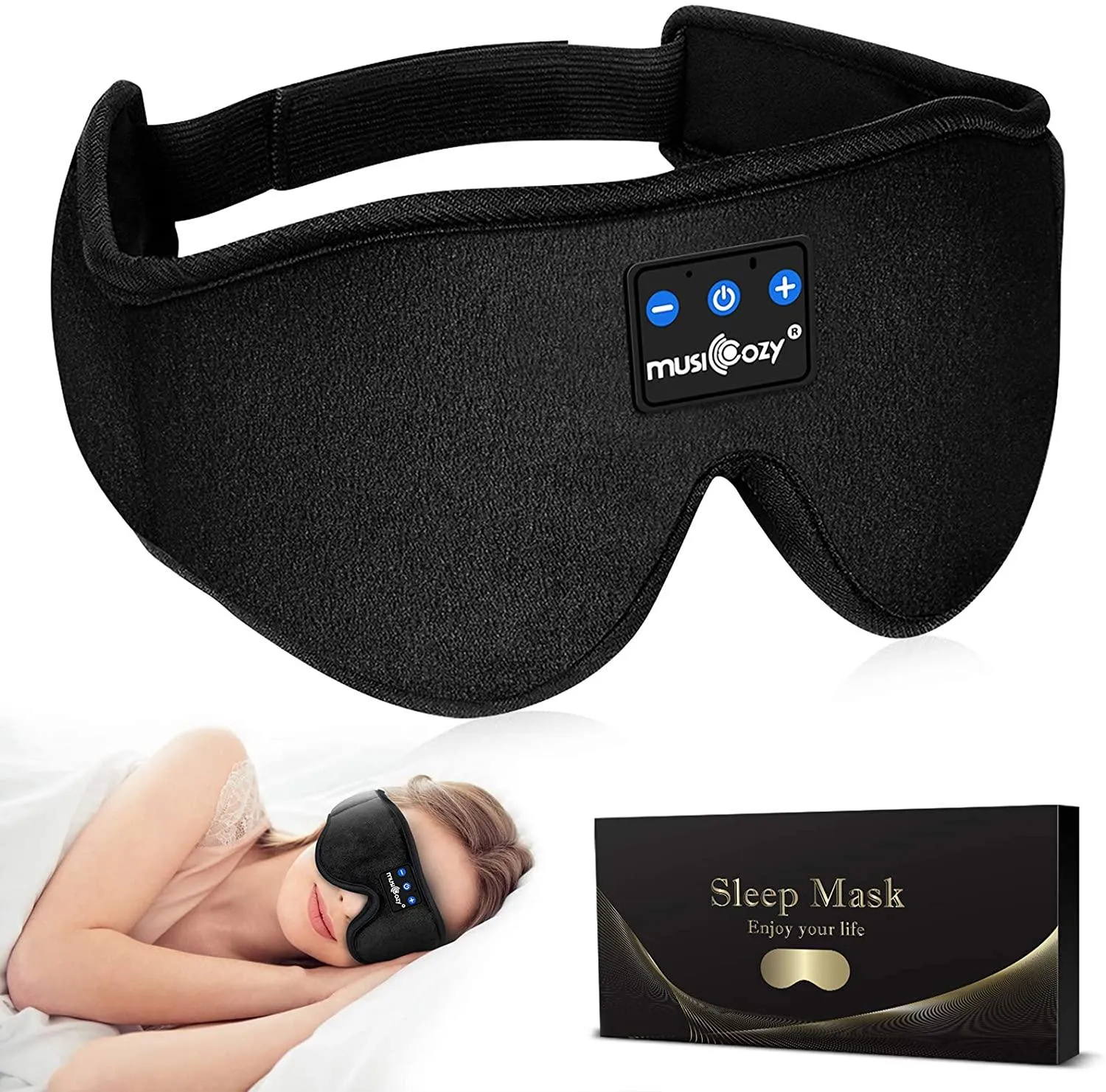 Bluetooth Wireless Sleeping Eye Mask,Office Travel Unisex Gifts