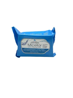 Body Drench 3-IN-1 Micellar Cleansing Water Wipes Makeup Remover 30 pk