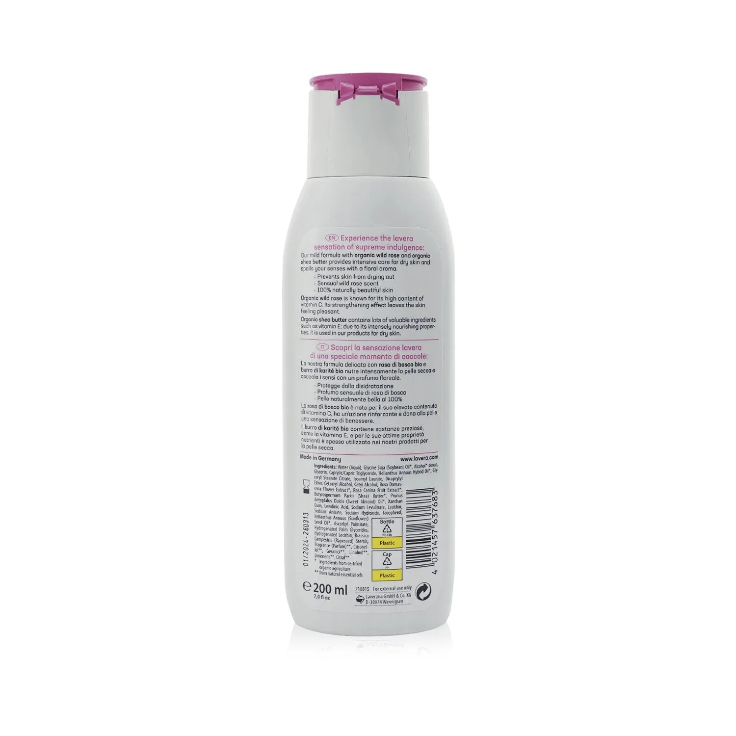 Body Lotion (Delicate) - With Organic Wild Rose & Organic Shea Butter - For Normal To Dry Skin