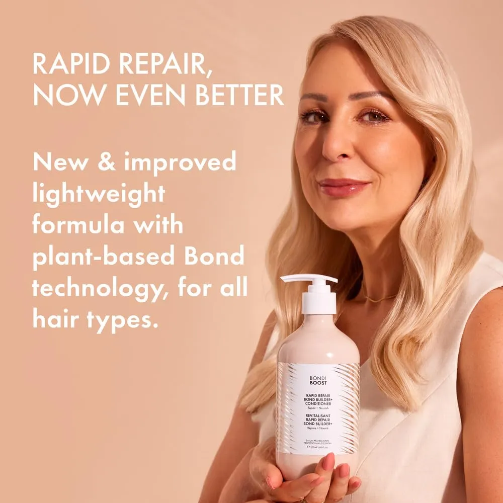 BONDIBOOST Rapid Repair Bond Builder   Conditioner for Damaged Hair 10.14 Fl Oz – Strengthen, Hydrate, and Restore Hair Health with Deep Conditioning Treatment
