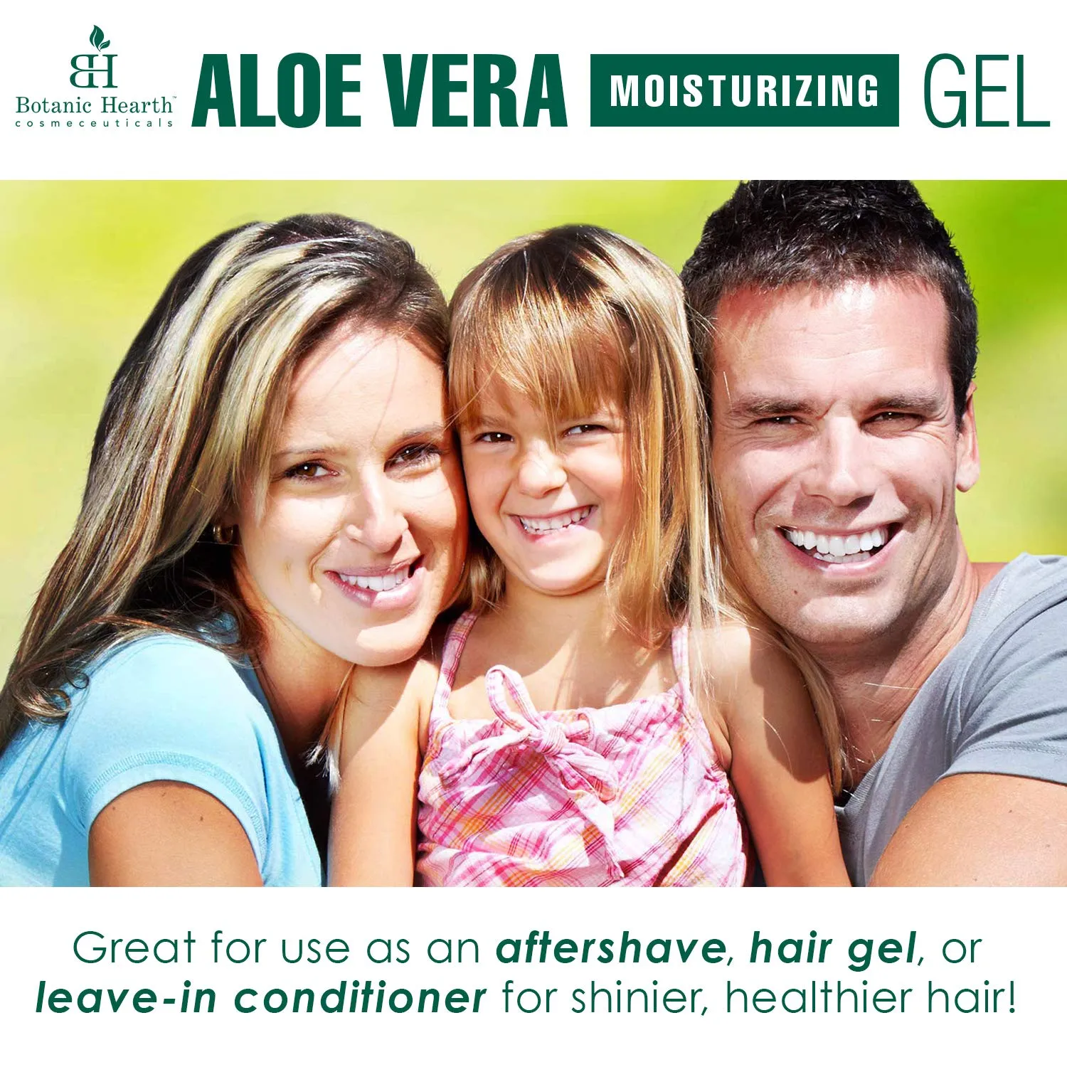 Botanic Hearth Aloe Vera Gel - From 100% Pure and Natural Cold Pressed Aloe Vera, 16 fl oz