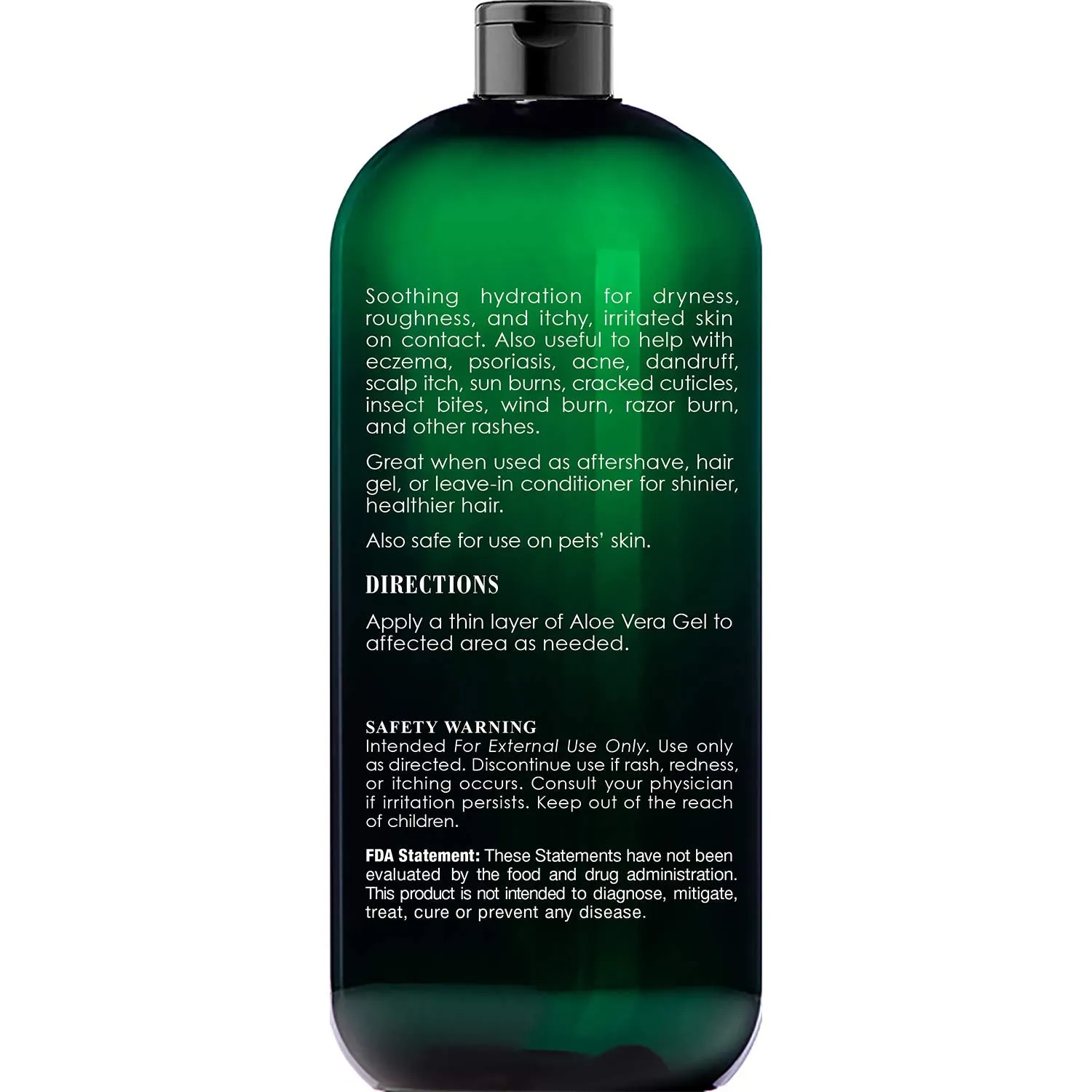 Botanic Hearth Aloe Vera Gel - From 100% Pure and Natural Cold Pressed Aloe Vera, 16 fl oz