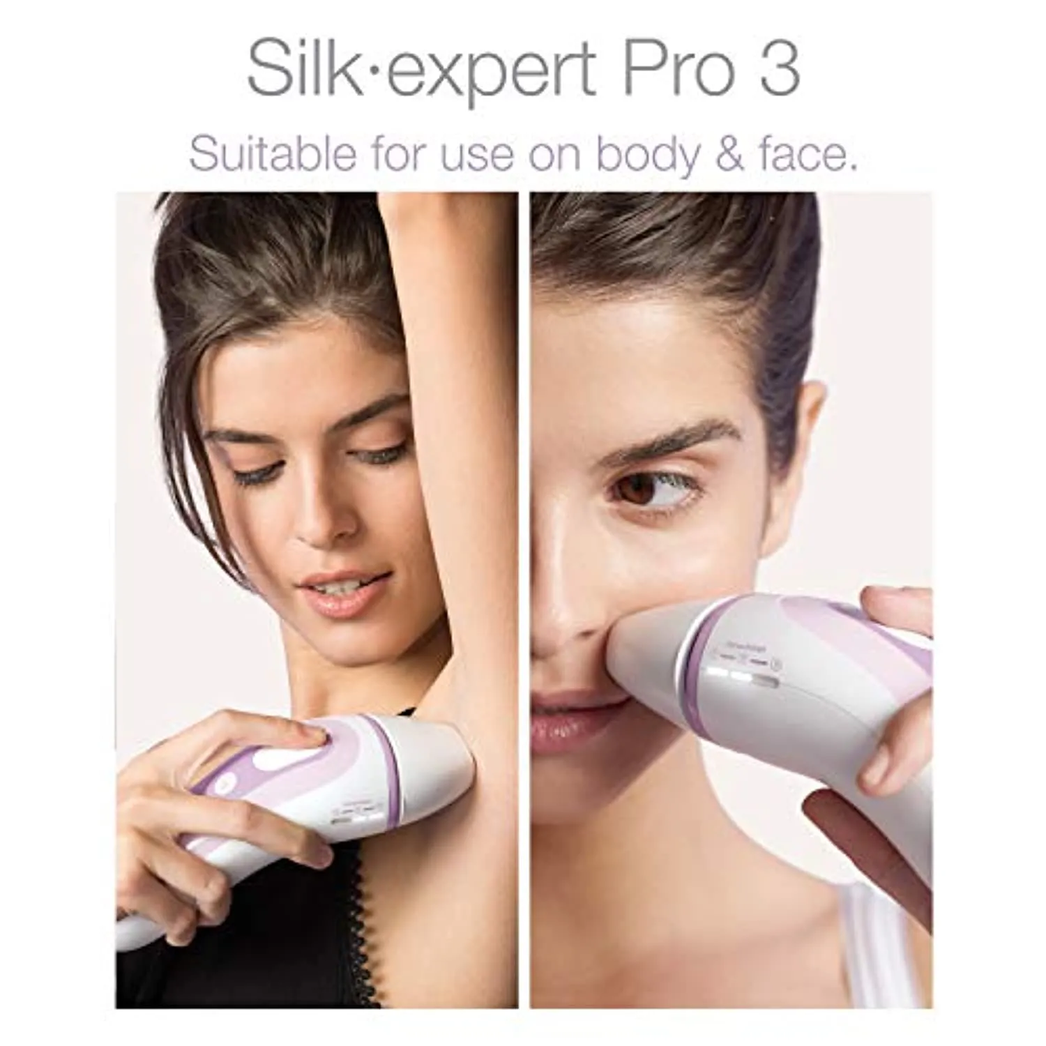 Braun IPL Hair Removal for Women and Men, Silk Expert Pro 3 PL3111 with Venus Smooth Razor, FDA Cleared, Permanent Reduction in Hair Regrowth for Body & Face, Corded