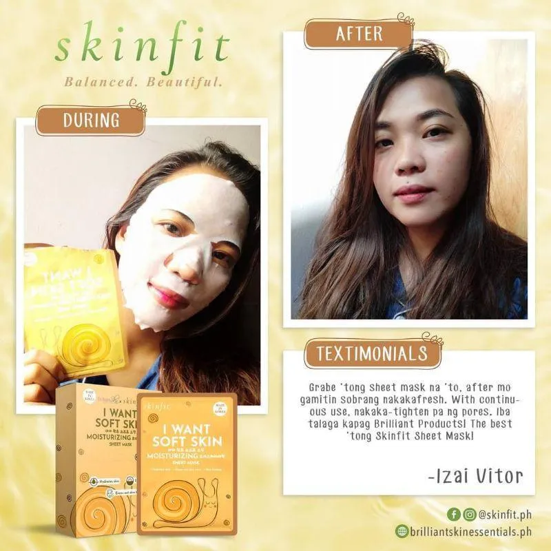 Brilliant I Want Soft Skin Moisturizing Sheet Mask