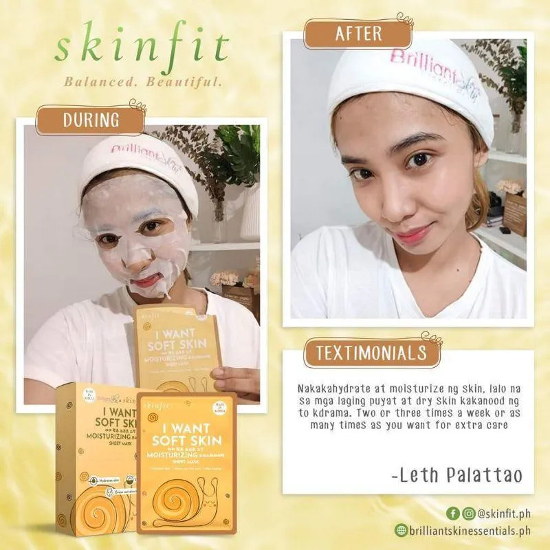 Brilliant I Want Soft Skin Moisturizing Sheet Mask