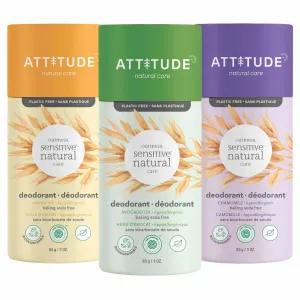 Bundle of 3 Baking Soda Free Deodorant : SENSITIVE SKIN : Fresh scents mix