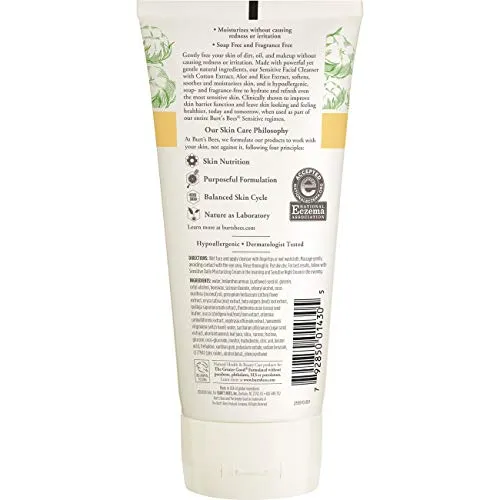 Burt's Bees Face Cleanser for Sensitive Skin – 6 Ounces