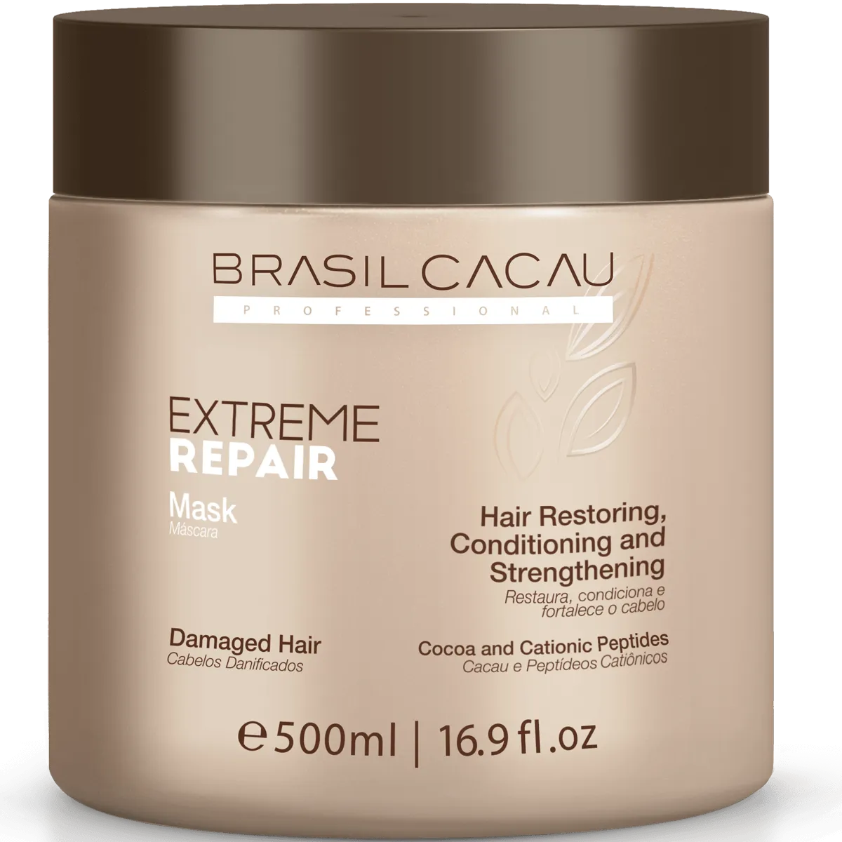 CADIVEU - Extreme Repair Mask 500g, Keratin-Enhanced, Sulfate-Free