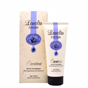 Careline Lanolin Cream With Grape Seed Oil & Vitamin E Tube