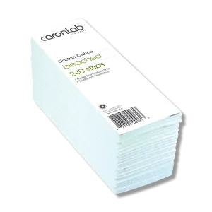 Caronlab Cotton Calico White Strips Bleached 240pk