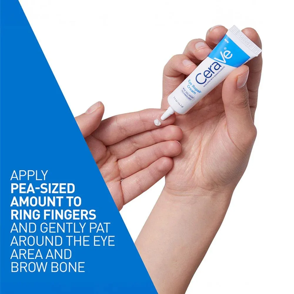 CERAVE Eye Repair Cream For Dark Circles And Puffiness With Hyaluronic Acid 14Ml