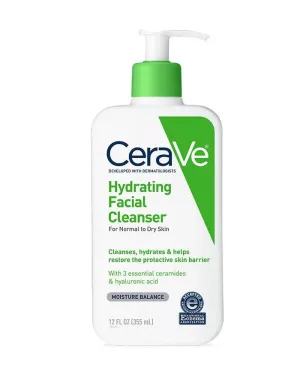 CeraVe Hydrating Face Wash, Facial Cleanser for Normal to Dry Skin, 16 fl. oz