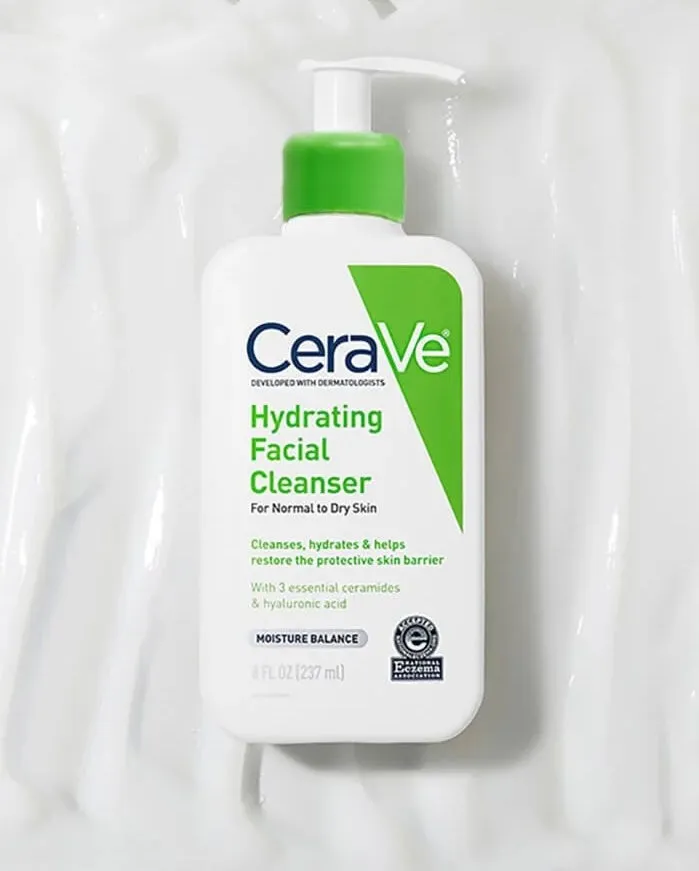 CeraVe Hydrating Face Wash, Facial Cleanser for Normal to Dry Skin, 16 fl. oz