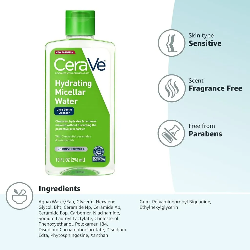 CeraVe Hydrating Micellar Water 296ml EU