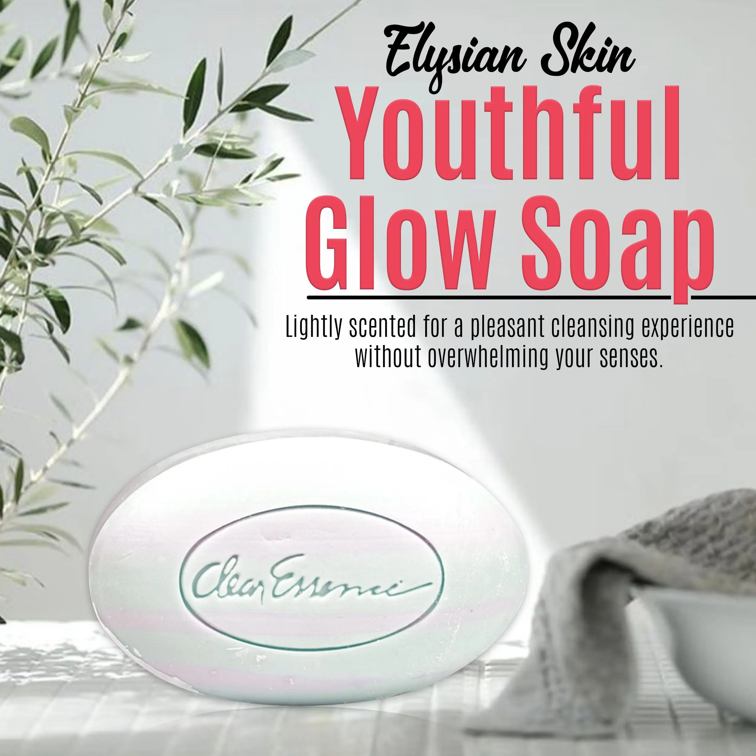 Clear Essence Anti-Aging Complexion Soap W/Alpha Hydroxy Acid - Cleansing and Exfoliating Soap Bar - Anti Aging And Acne Bar - Dermatologist Tested - All Skin Types (5 Oz.)