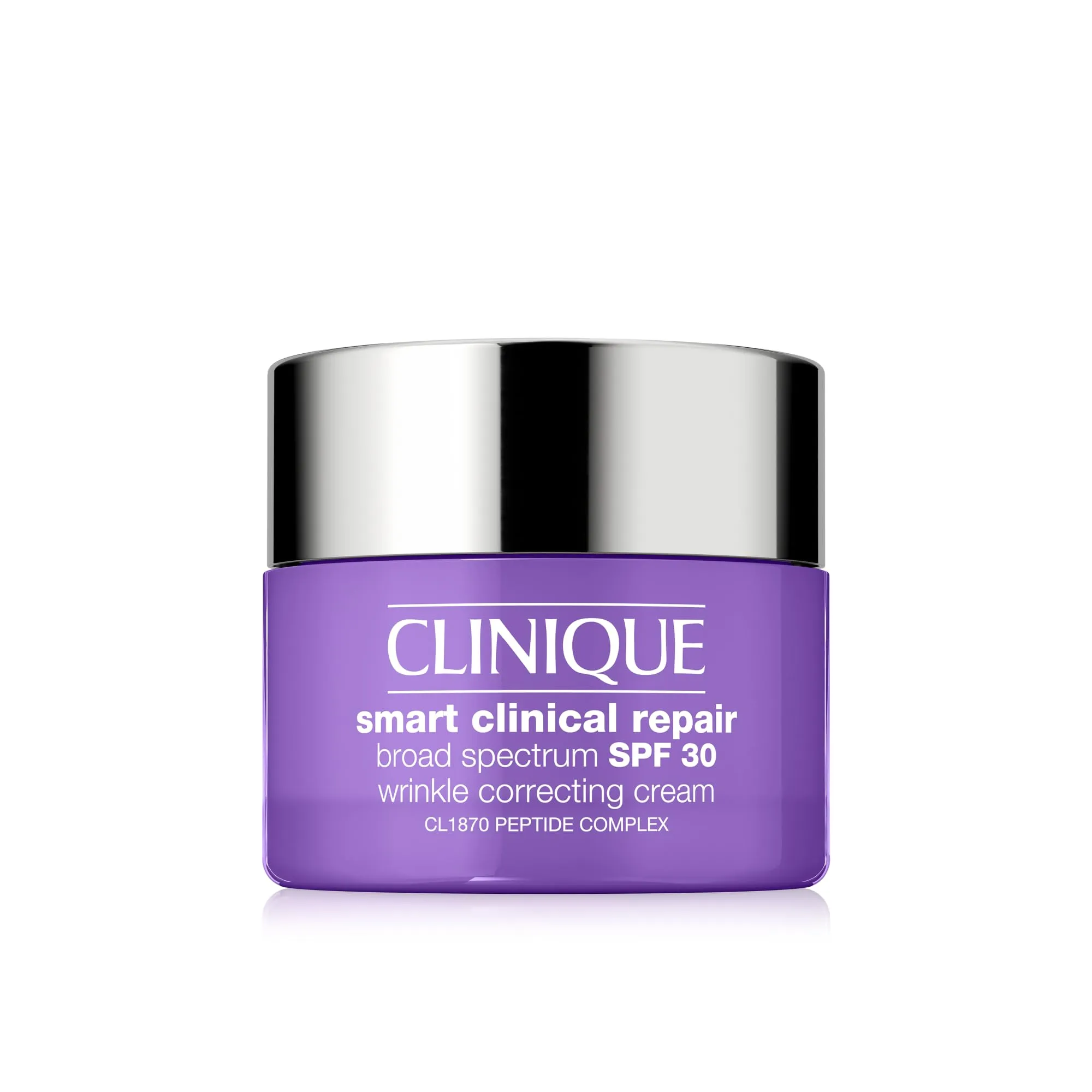 Clinique Smart Clinical Repair Broad Spectrum SPF 30 Wrinkle Correcting Cream with Peptides, Hyaluronic Acid   Glycerin | Protecting   Repairing, Mini Travel Size, 0.5 Fl Oz
