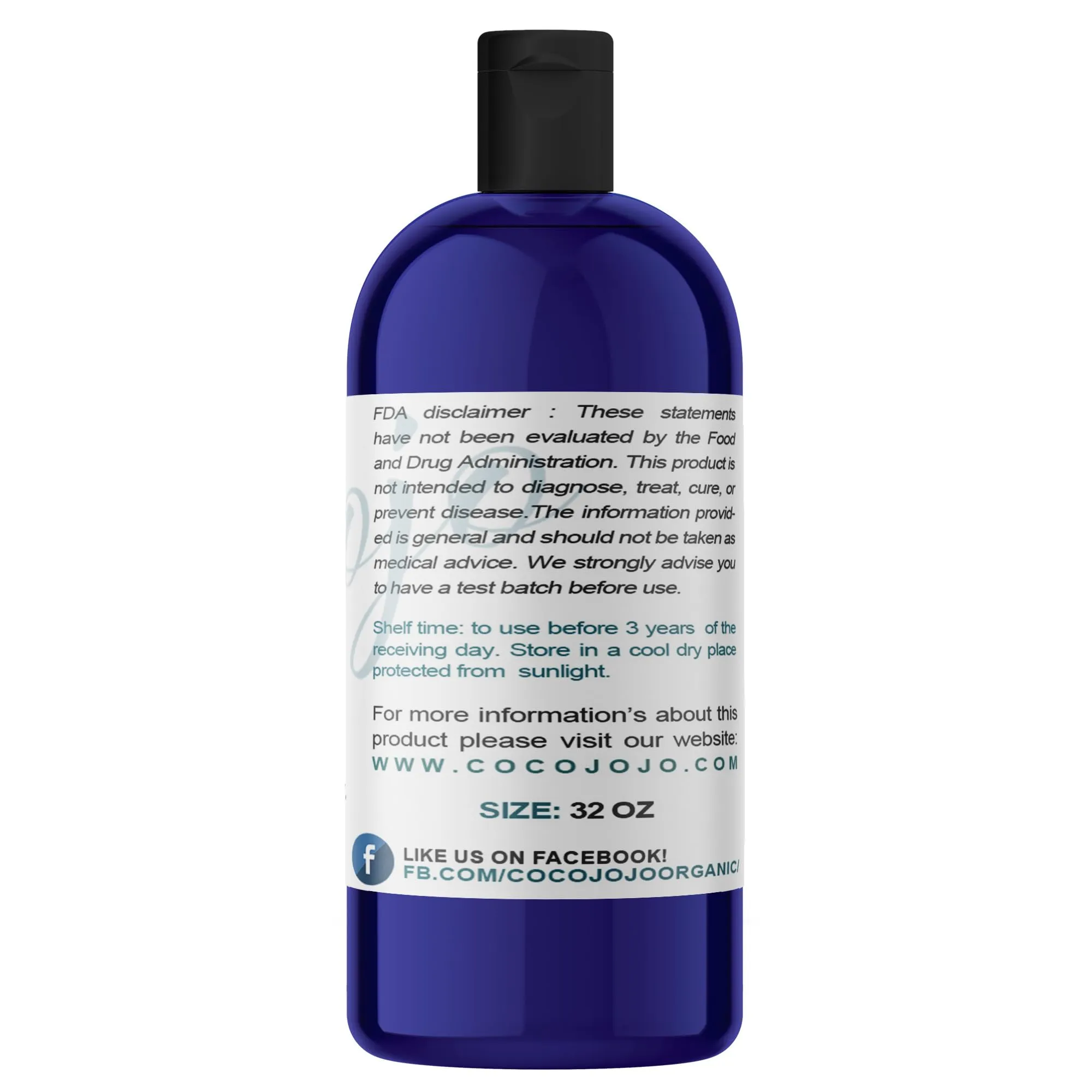 cocojojo Argan Oil Deodorized, Argan Oil for Hair, Hair Treatment Oils, Hair Oils, 100% Pure Argan Oil Organic, Argan Oil for Face, Unrefined Unscented Cold Pressed Extra Virgin - 16 Oz