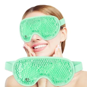 CONBELLA Cooling Eye Mask Gel Eye Mask Reusable Cold Eye Mask for Puffy Eyes, Eye Ice Pack Eye Mask with Soft Plush Backing for Dark Circles, Migraine, Stress Relief