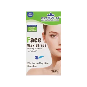 Coswin Face Wax Strips For Dry Skin 20Pcs