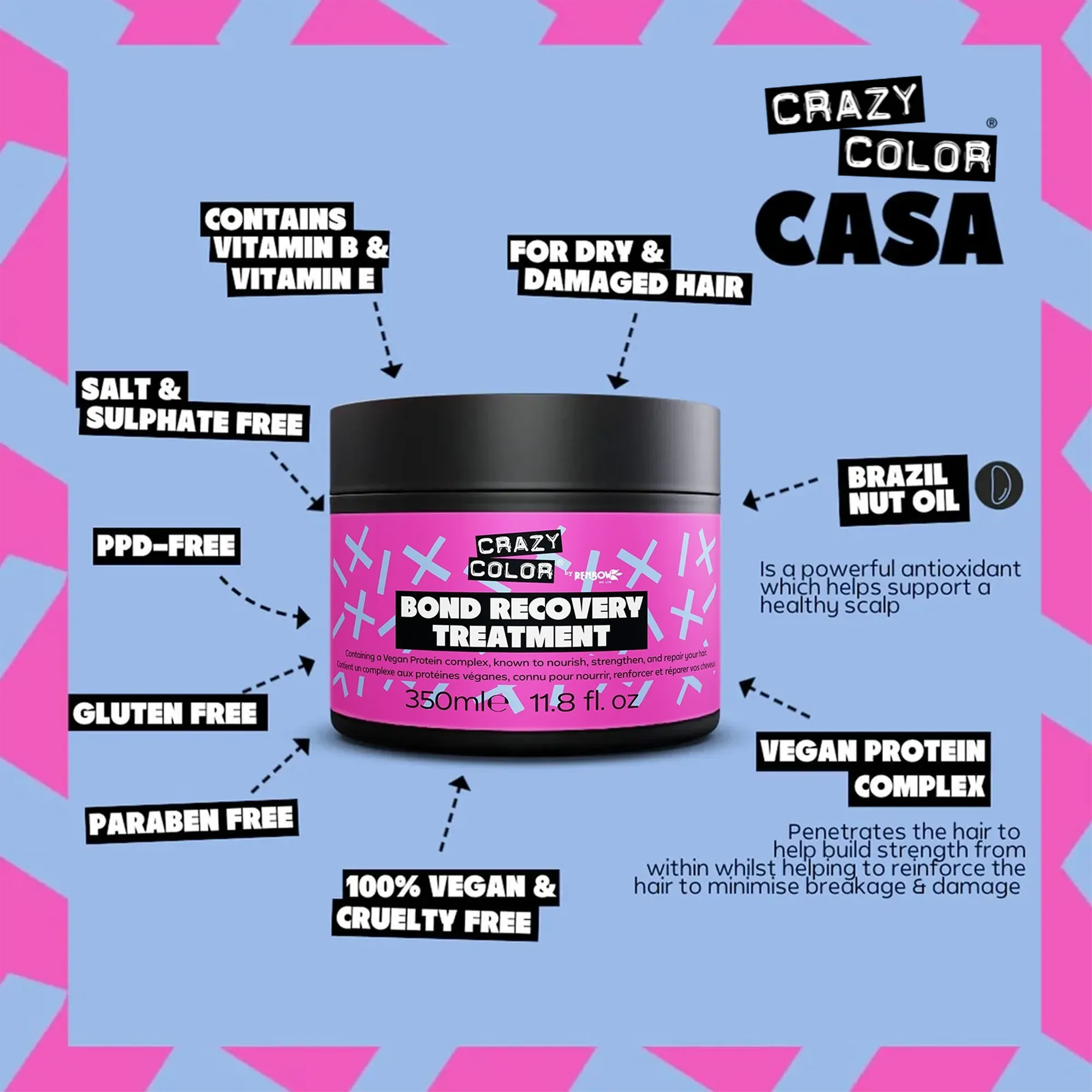 Crazy Color Bond Recovery Treatment 350ml