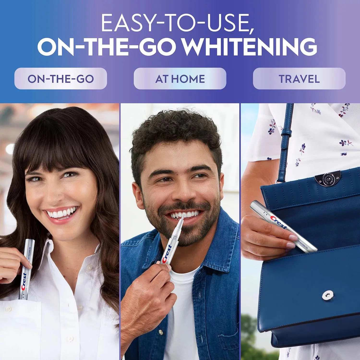 Crest 3DWhite Enamel Safe Teeth Whitening Pens, 0.13 fl. oz., 3 pk.