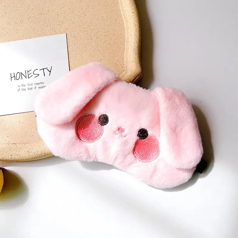 Cute Sleeping Mask Sleeping Blindfold Soft Plush Eye Masks Cute Cat Eye Cover Plush Mask Eyepatch Nap Health Eye Cover