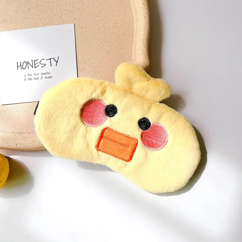 Cute Sleeping Mask Sleeping Blindfold Soft Plush Eye Masks Cute Cat Eye Cover Plush Mask Eyepatch Nap Health Eye Cover