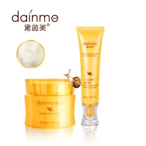 DAIYIMEI 24K Gold  VC Snail Essence Skin Care Set Whitening Moisturizing Facial Cream 50g Dark Circle Serum Cream 35g 2pcs/set