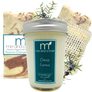 Deep Forest Autumn Spice Soap Candle Skin Care Gift Set