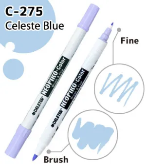 DELETER NEOPIKO-Color Celeste Blue (C-275) Alcohol-based Dual Tipped Marker