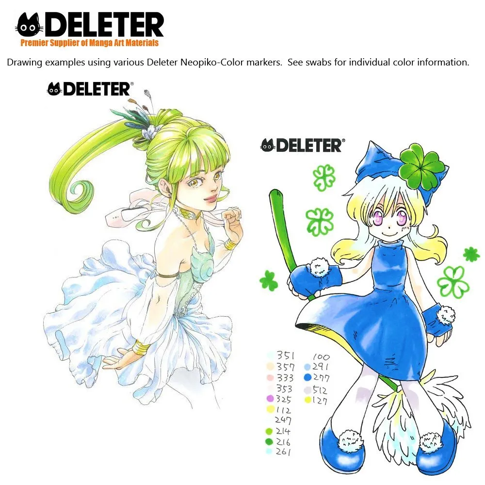 DELETER NEOPIKO-Color Cool Grey 7 (C-557) Alcohol-based Dual Tipped Marker