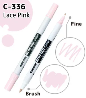 DELETER NEOPIKO-Color Lace Pink (C-336) Alcohol-based Dual Tipped Marker
