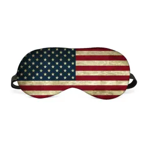 Designer Travel Eye Mask for Sleeping - Flag of US - Made in India