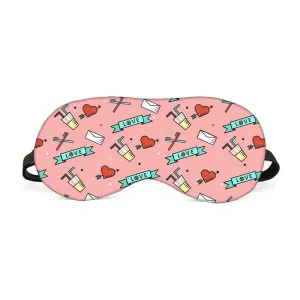 Designer Travel Eye Mask for Sleeping - Love - Made in India