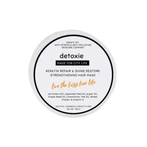 Detoxie Keratin Repair & Shine Restore Strengthening Hair Mask