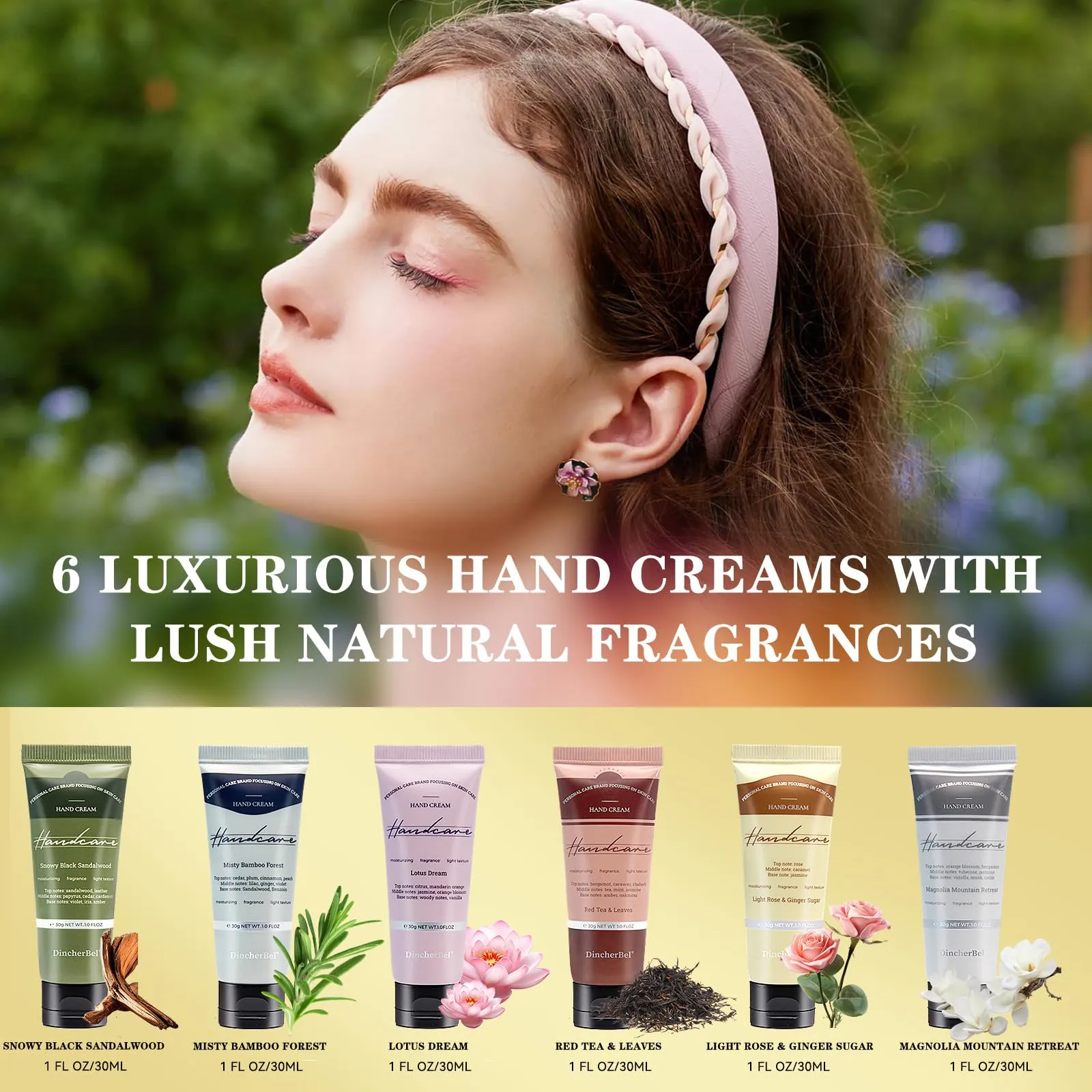 DincherBel 24 Pack Hand Cream Set - Travel Size Moisturizing Scented Hand Lotion for Dry Skin, Ideal Holiday Gift for Women