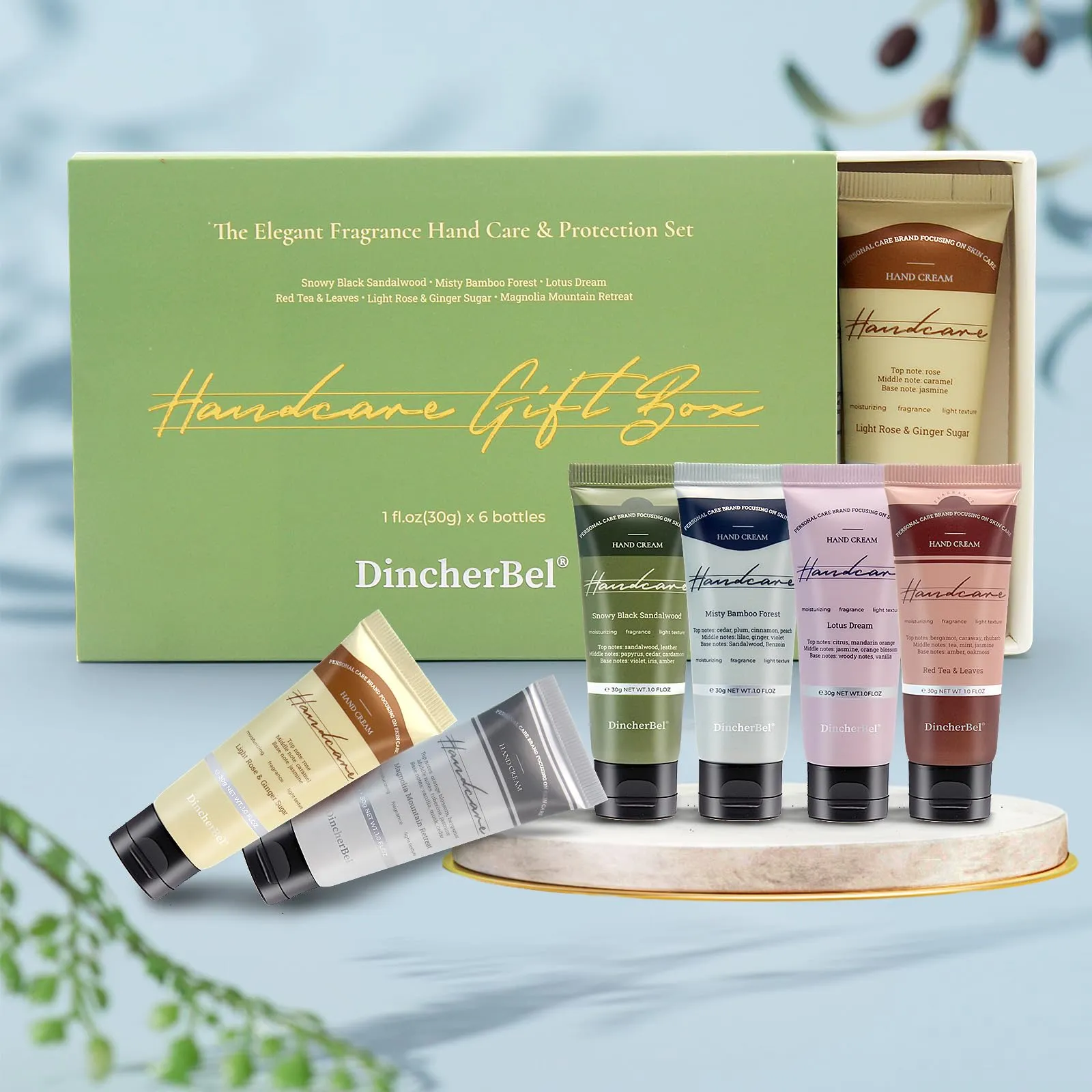 DincherBel 24 Pack Hand Cream Set - Travel Size Moisturizing Scented Hand Lotion for Dry Skin, Ideal Holiday Gift for Women