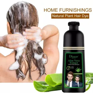 Disaar Hair care Aloe Vera Extract Black Hair Shampoo 400ml- For Men and Women