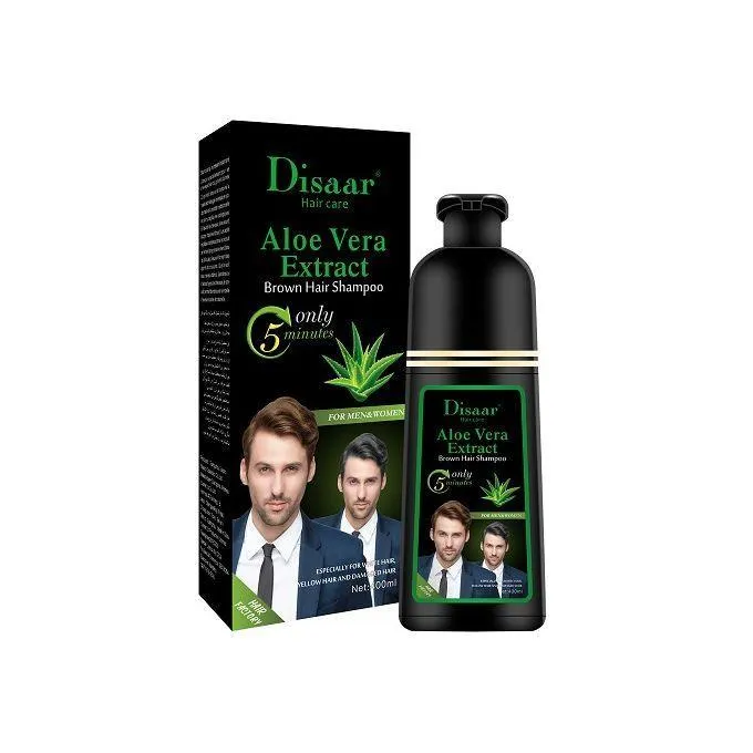 Disaar Hair care Aloe Vera Extract Black Hair Shampoo 400ml- For Men and Women