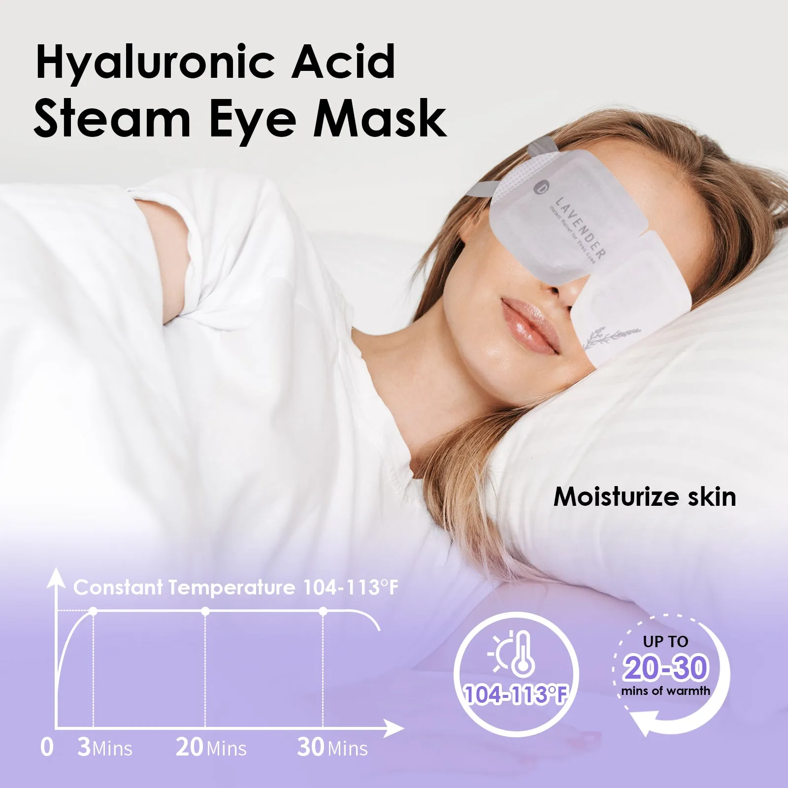 Ditoi Lavender Hyaluronic Acid Steam Eye Mask