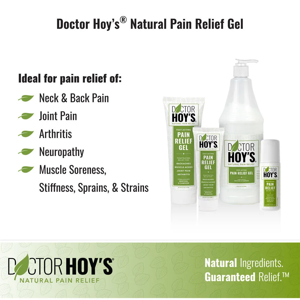 Doctor Hoy's Natural Pain Relief Gel (3 oz. Roll-on) | Topical Gel to Relieve Pain