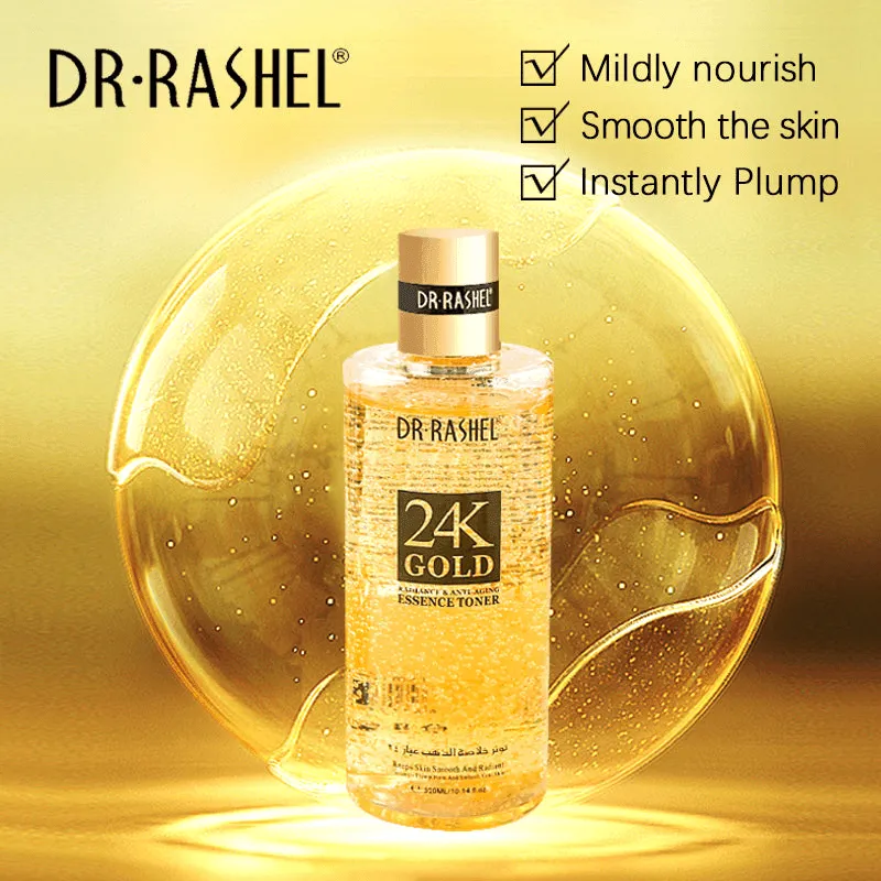 Dr.Rashel 24K Gold Radiance & Anti-Aging Essence Toner - 300ml