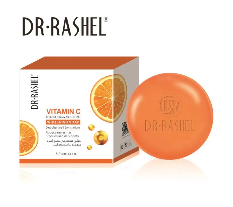 Dr.Rashel Vitamin C Brightening & Anti Aging Whitening Soap - 100g DRL- 1545