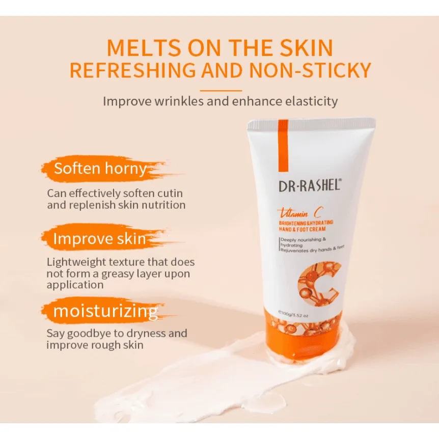 Dr.Rashel Vitamin C Brightening & Hydrating Hand & Foot Cream - 100g