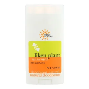 Earth Science Unscented Natural Plant Deodorant - 2.5 Oz
