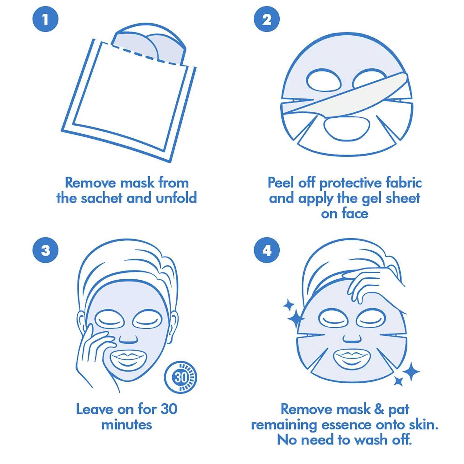 Ebanel 10-Pack Hydrogel Collagen Mask for Face, Instant Brightening Hydrating Face Mask Sheet Mask for Firming, Lifting Anti Aging Anti Wrinkle with Hyaluronic Acid, Peptide, Aloe Vera, Vitamin C & E