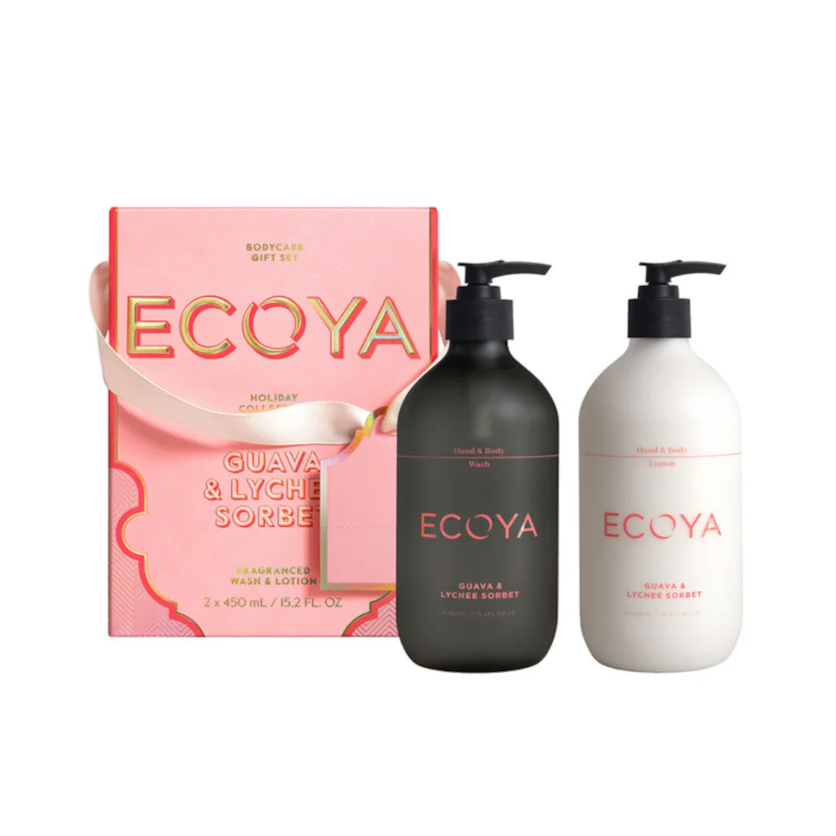 Ecoya Guava & Lychee Sorbet Bodycare Gift Set 450ml